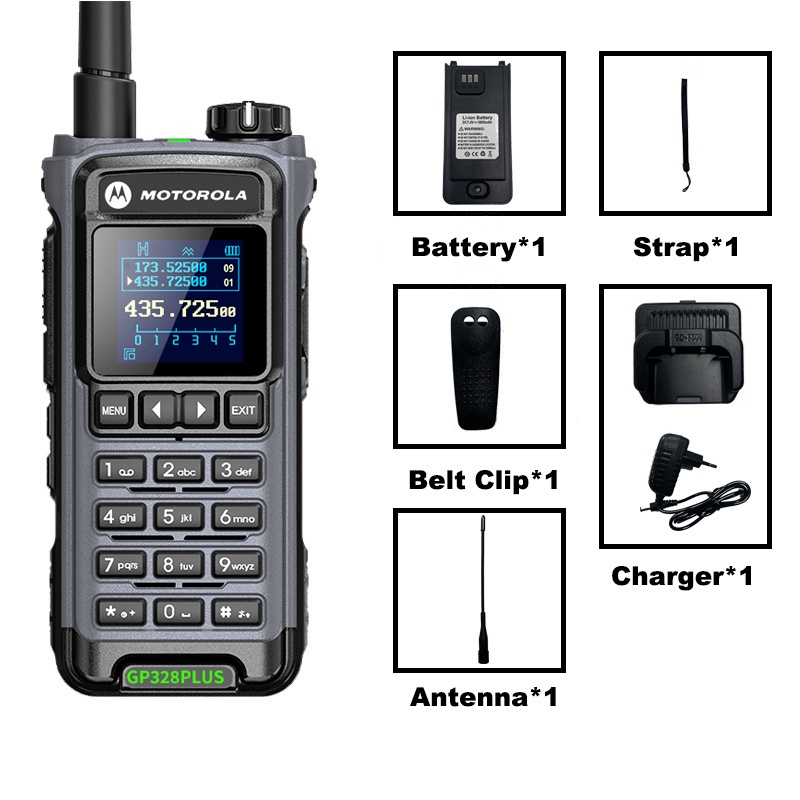 Motorola GP328 PLUS Walkie Talkie Long Range 10W Two Way Radio
