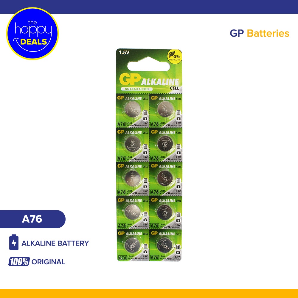 GP Alkaline Cell Battery A76 (LR44) Per Pack | Shopee Philippines