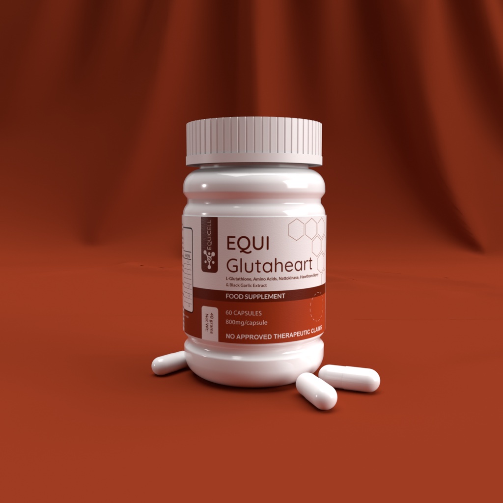 Equi GlutaHeart with LGlutathione, Amino Acids, Nattokinase 800mg x