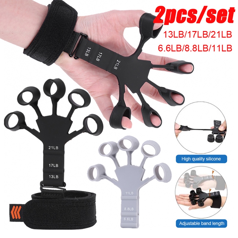 Strengthen Hand Grip 10-100Kg A-Type Adjustable Wrist Expander Finger  Exerciser for Forearm Muscle Recovery