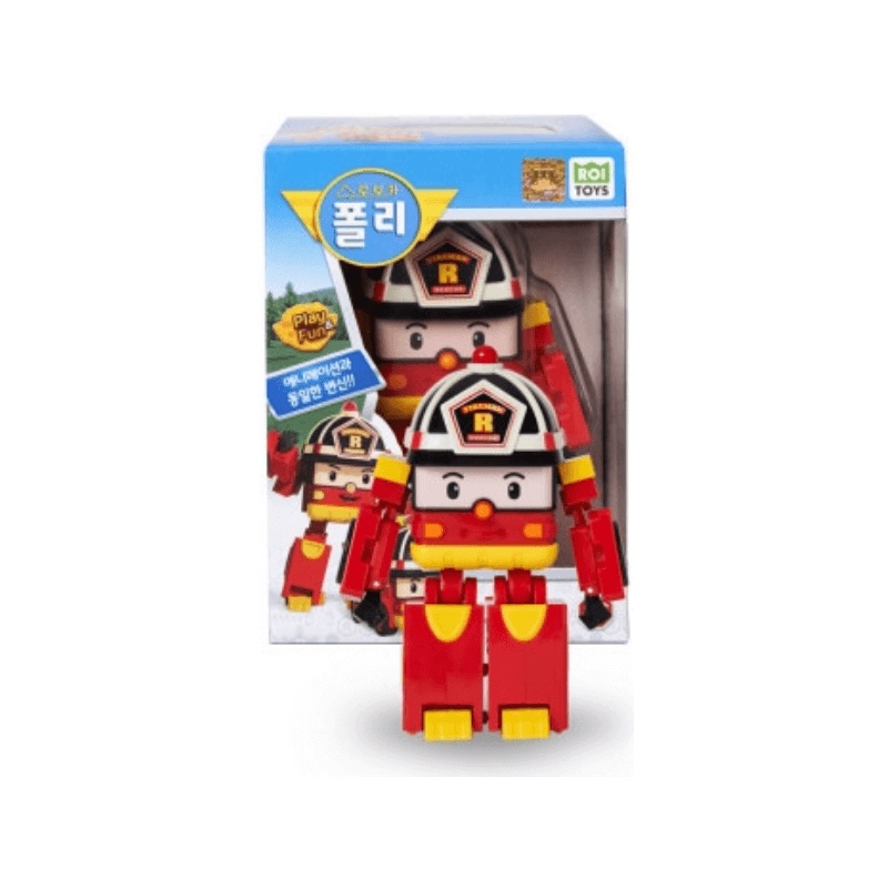 ROBOCAR POLI Transformation Robot Toy 4 Inch Brooms Town Rescue Team