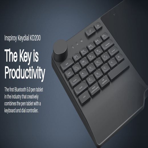 Huion New Drawing Board Inspiroy Keydial KD200 With keyboard | Shopee ...