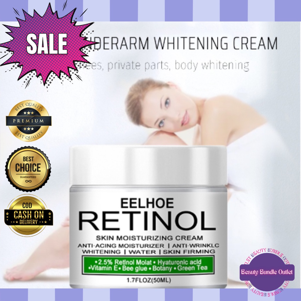 BBO 100 ORIGINAL EELHOE RETINOL Whitening Cream Bleaching Face Body Lightening 50ml anti aging
