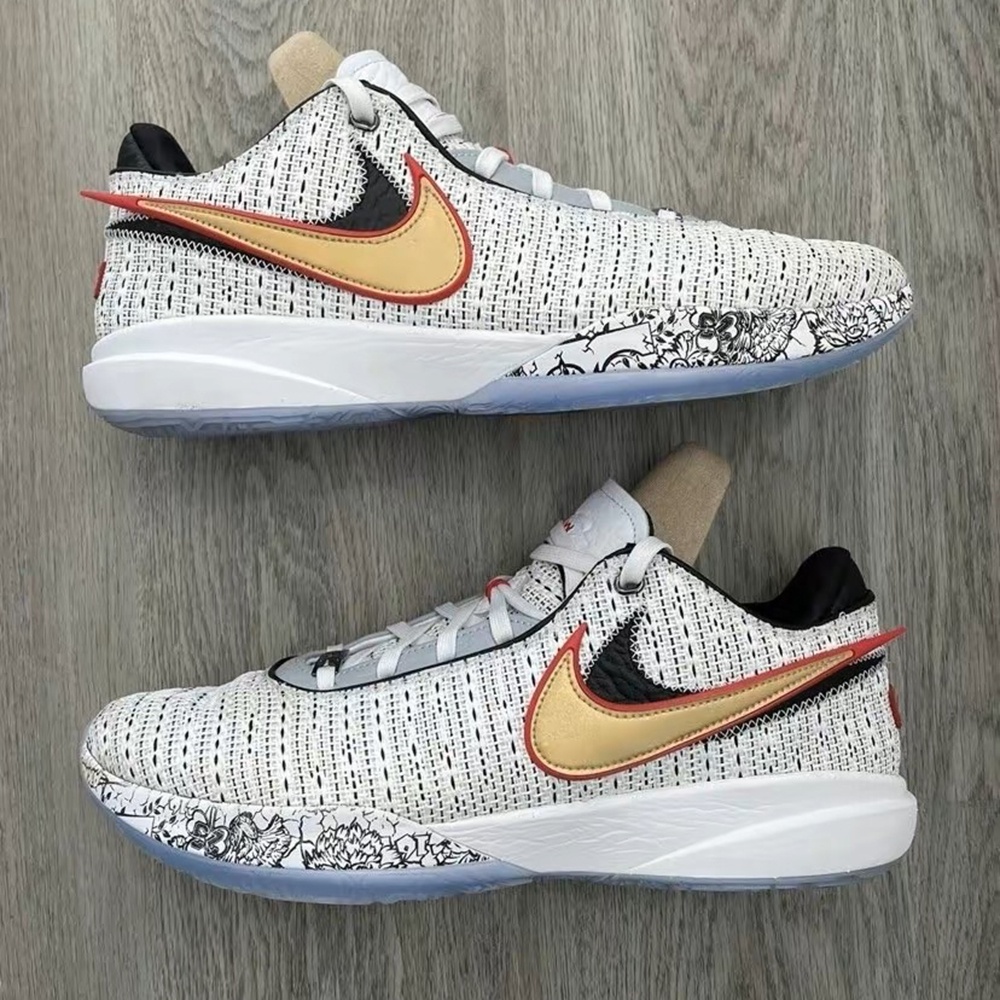 UA Shoes Lebron 20 EP Lowcut Carbon Fiber Sport Rubber Shoes Basketball