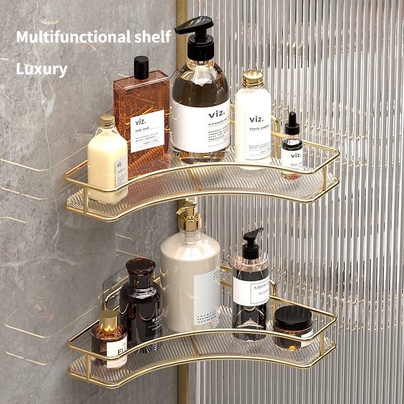 VIMI Bathroom Shelf Wall Mounted Acrylic Cosmetic Shelf Shampoo Holder