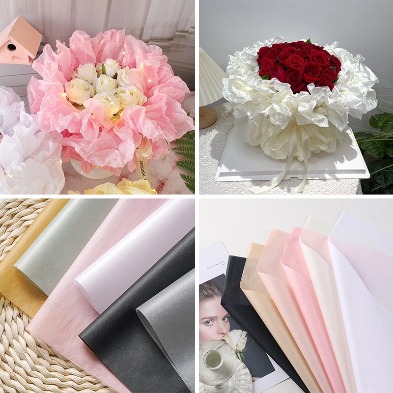 Flower Wrapping Papers 10Pcs Ins Bouquet Packing Paper Lover Gift
