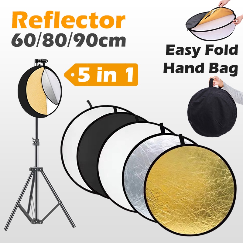 5 in 1 Reflector Photography Collapsible Portable Studio Light Diffuser