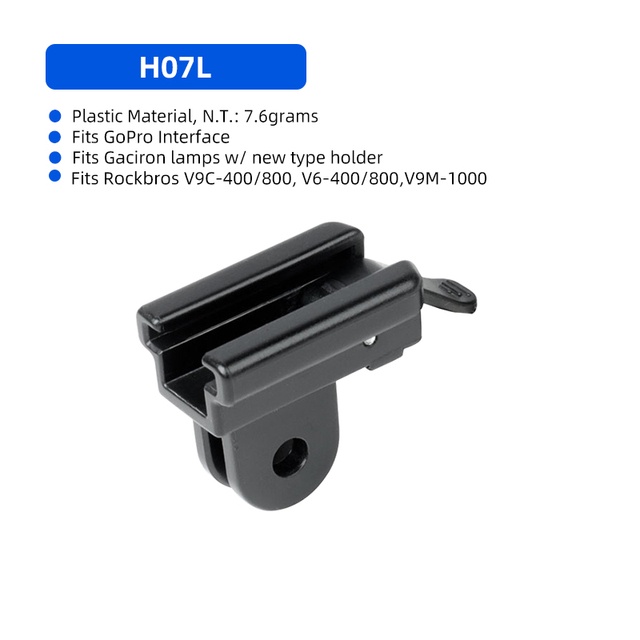 Bicycle Front Light Holder Lamp Bracket Camera Stand for GoPro Unibody