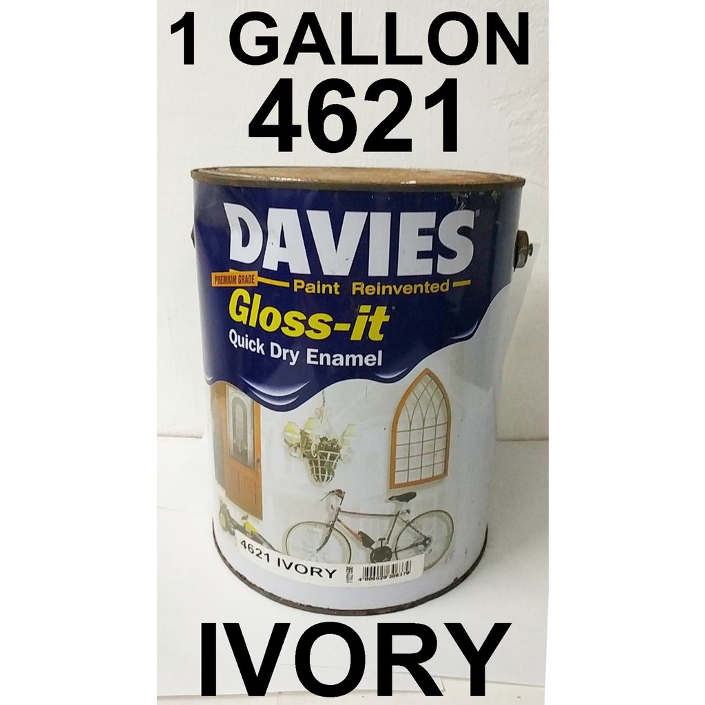 DAVIES QDE 4621 IVORY GLOSS IT QUICK DRY ENAMEL PAINT REINVENTED ( 1