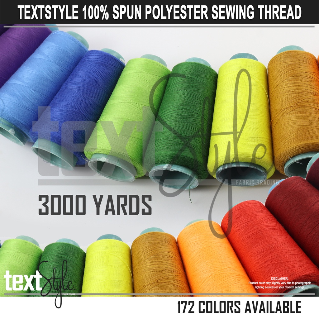 Textstyle 100% Spun Polyester Sewing Thread TKT120 3000 yards Vol 1 ...
