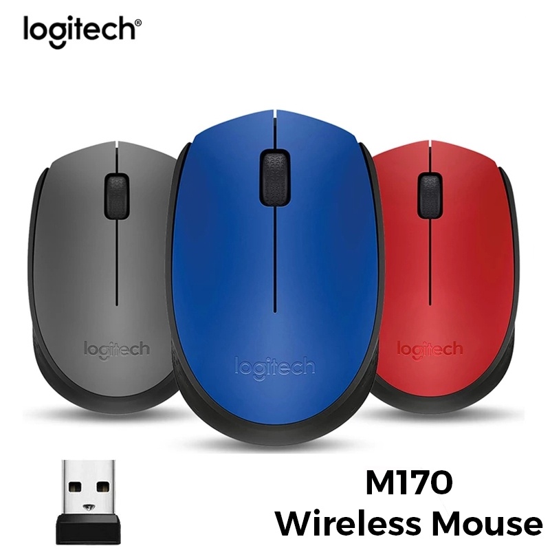 Logitech M170 Wireless Mouse Silent Home Office Mouse 1000 DPI 2.4GHz Mice with Nano Receiver