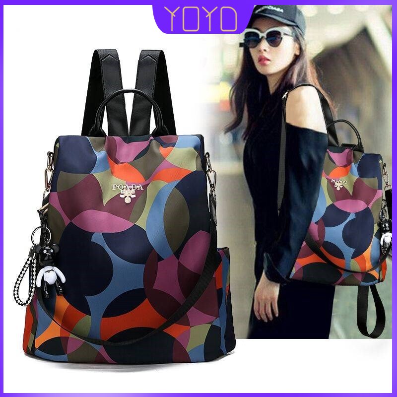 YoYo B1861 New Backpack Korean Nylon Oxford cloth bag ladies travel bag