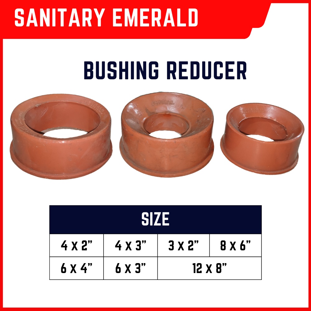 Sanitary PVC Fittings Emerald Bushing Reducer (Sizes: 6X4