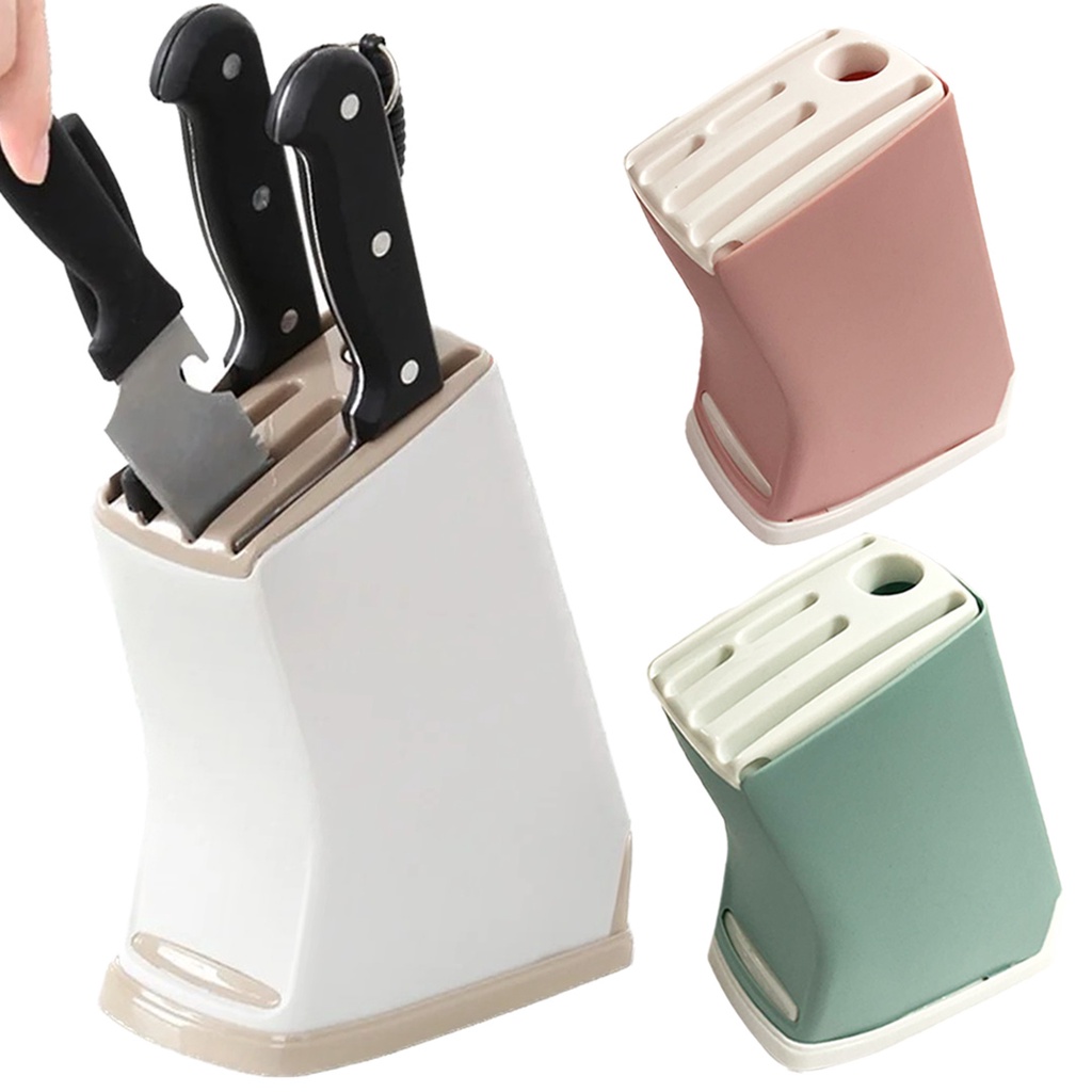 Kitchen Knife Holder Kitchen Knife Scissor Storage Rack Organizer Damp