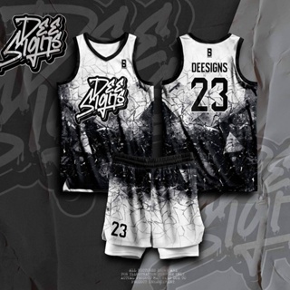 AKIBA Sublimation Print Basketball Jersey (36) Black 
