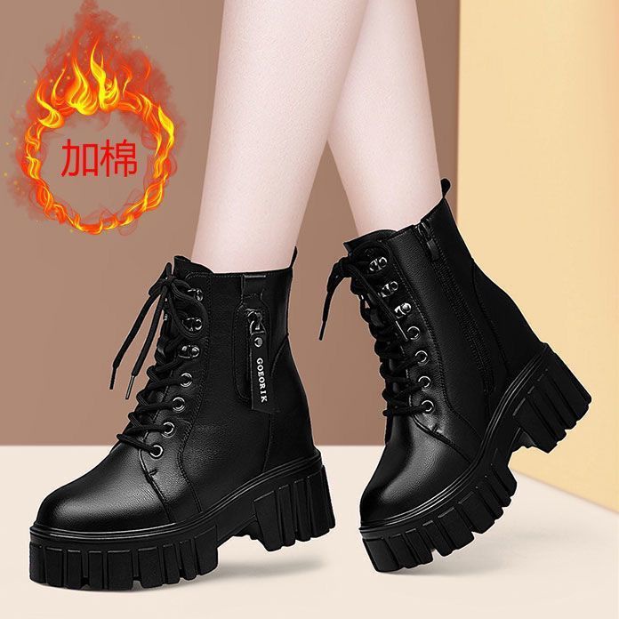Real soft leather Martin Boots 2022 New Autumn and Winter single Boots ...
