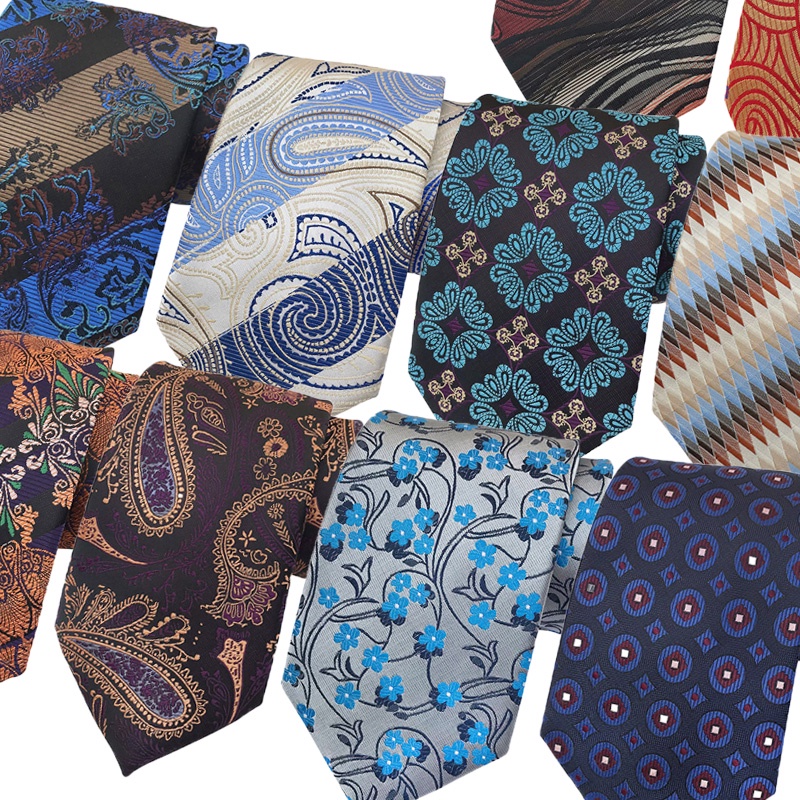 Cravatta barocco in seta jacquard - Versace - Uomo