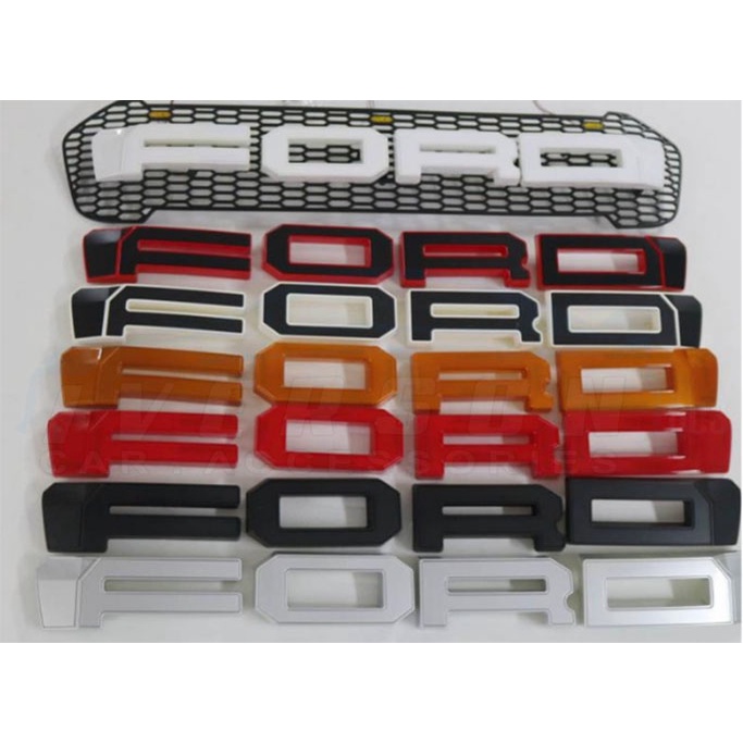 Ford Ranger Wildtrak 2018 to 2022 Front Grill with Black/Red Ford Logo ...