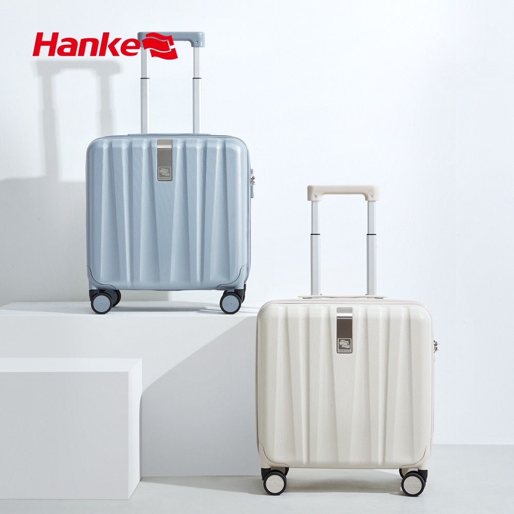 Hanke 16 Inch Men Women Spinner Luggage Suitcase 100% PC Trolley Case ...