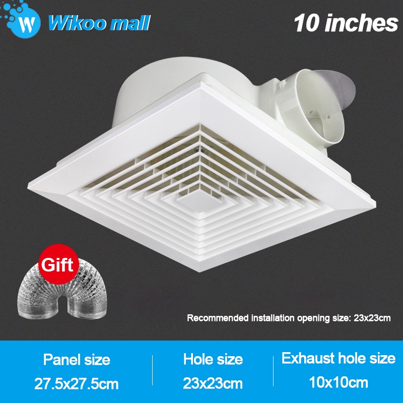 Ventilation Fan 24/27/33.5 CM Ceiling Exhaust Fan Silent Large Suction ...