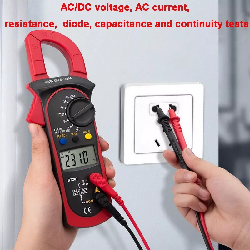 Monqiqi Digital Clamp Multimeter Tester AC Current Multimeter Voltage