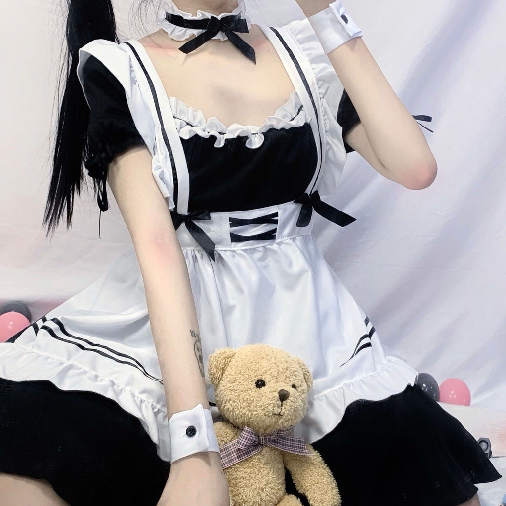 Japanese Maid Sexy Lolita Maid Cute Sweet Dress Coffee Shop Cosplay ...