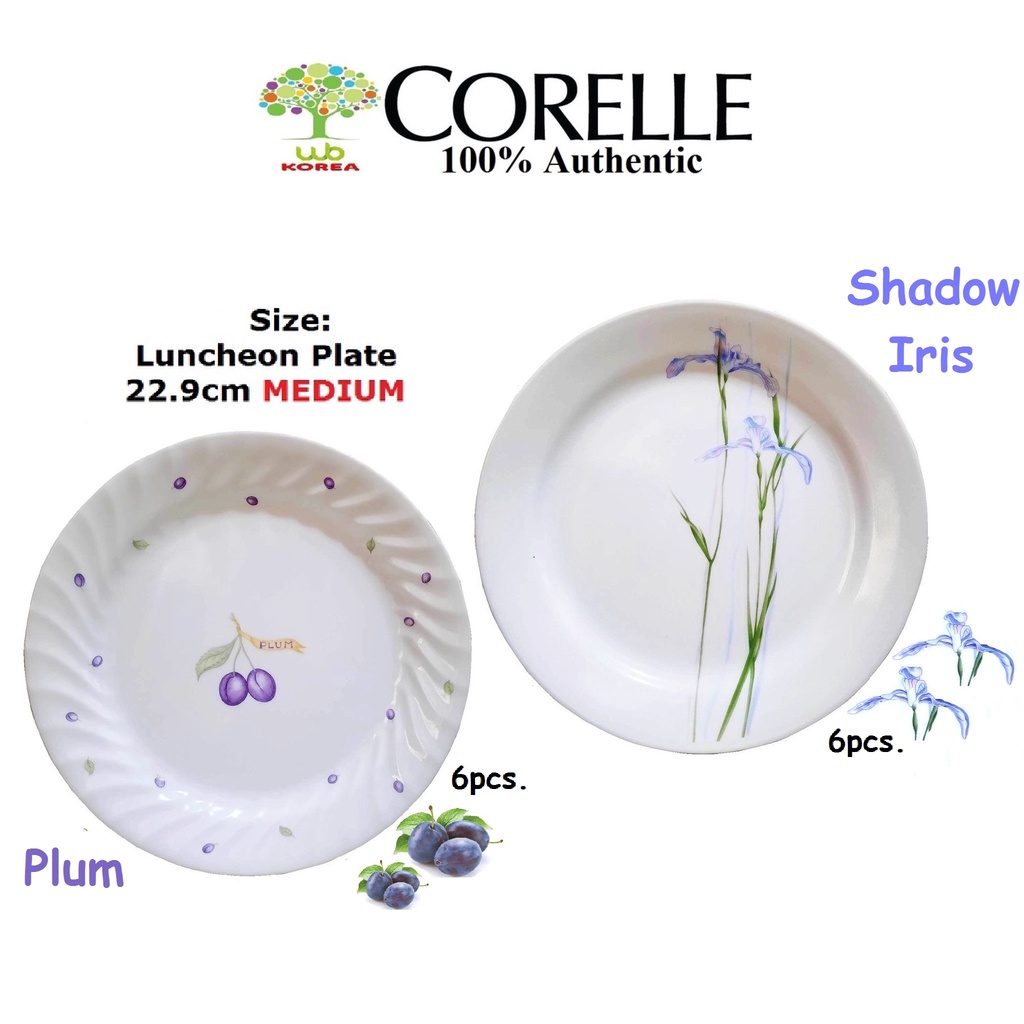 CORELLE Luncheon Plate 22.9cm 6pcs. | Shopee Philippines