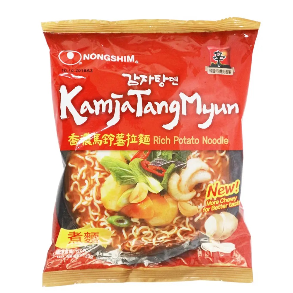 NONGSHIM KAMJATANGMYUN 120g ( RICH POTATO NOODLE / RICH POTATO RAMEN ...