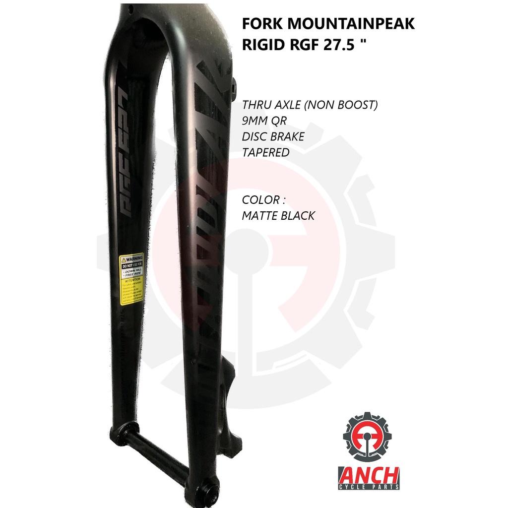 Fork 29 Mountainpeak Rigid RGF 627 629 Tapered TA thru
