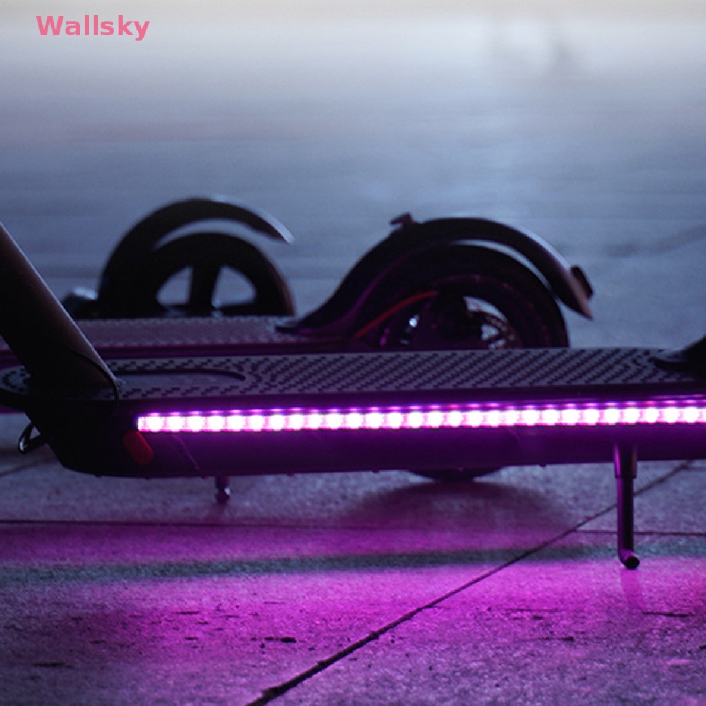 Wallsky> Electric Scooter LED Strip Flashlight Bar Lamp For Xiaomi M365 ...