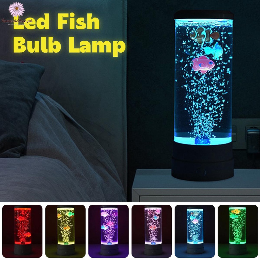 LED Fish Lamp Kit Multi-Color Changing Aquarium Tank Night Light ...