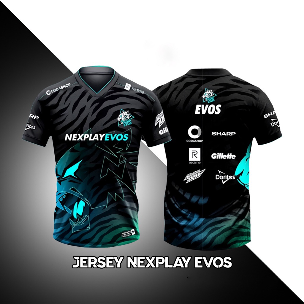 Esports Jersey Gaming Jersey Evos Mobile Legend Baju Mobile