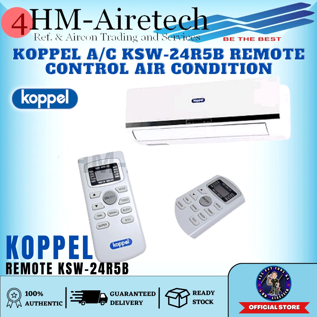 4HM KOPPEL A/C Remote Control for KSW24R5B Air Condition Shopee