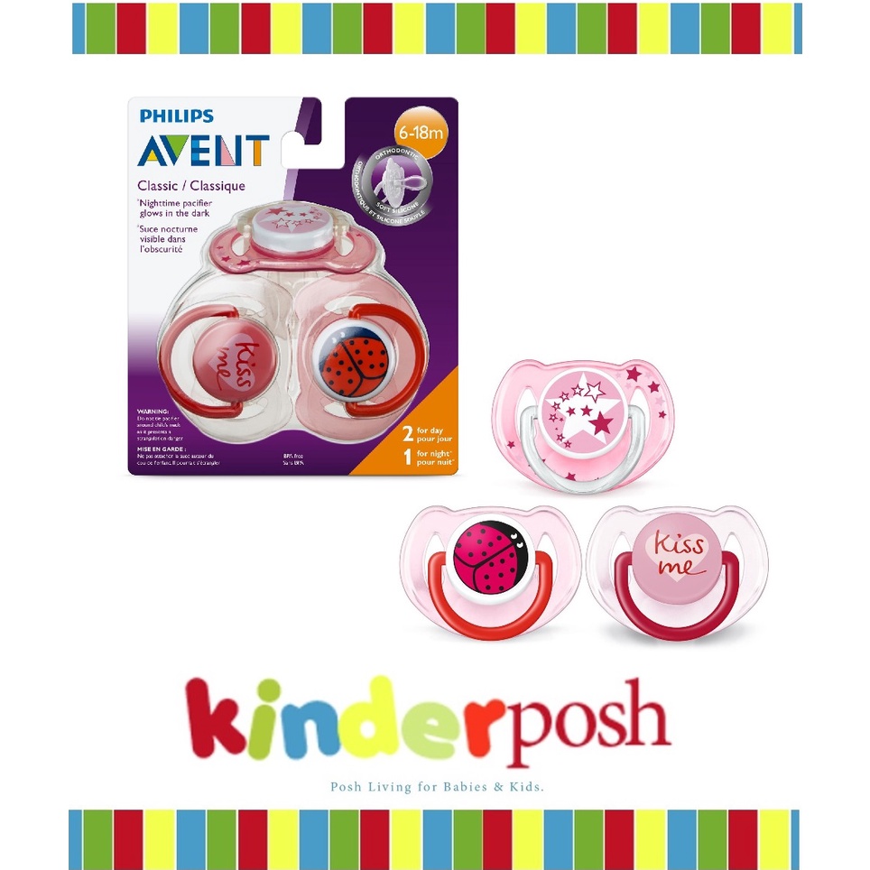 Avent Classic Pacifier, 618 mos (Repacked in a food grade resealable