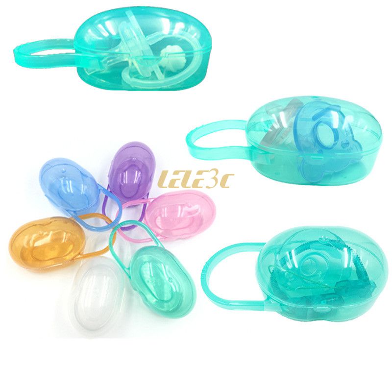 Baby Oval Pacifier Box Soother Container Holder Travel Nipple Storage ...