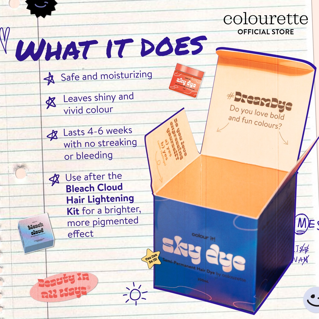 Colourette Sky Dye in Aurora [Green, SemiPermanent Hair Dye