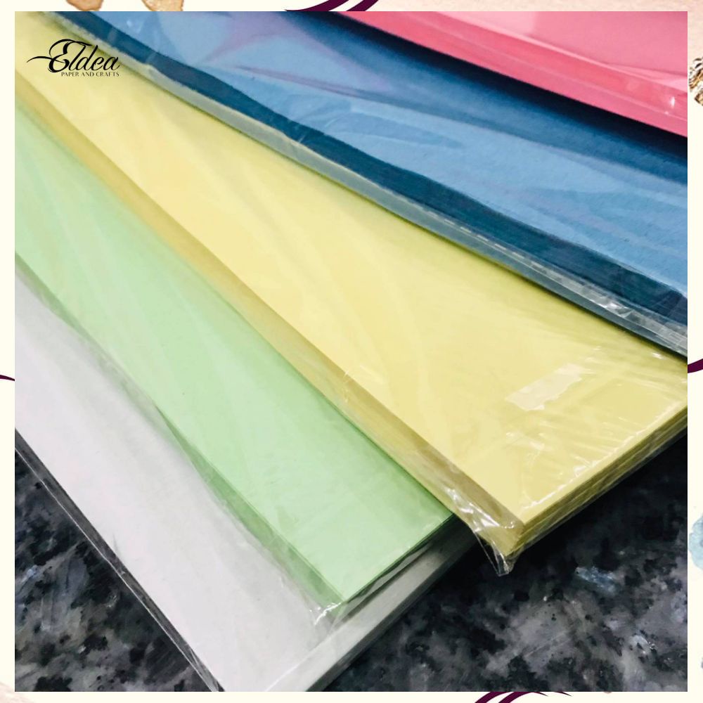 50/100pcs Long Colored Newsprint 65gsm Printable for Invitation, Gift wrapping, Paper pouch