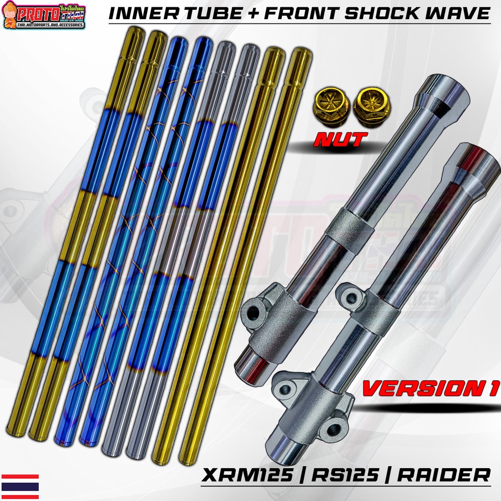 Lighten Front Shock Raider/XRM/RS125 with Inner Tube + Nut Thailand