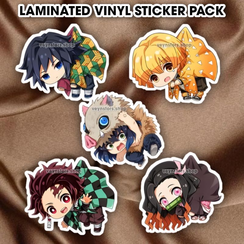 DEMON SLAYER KIMETSU NO YAIBA LAMINATED VINYL STICKER | Shopee Philippines