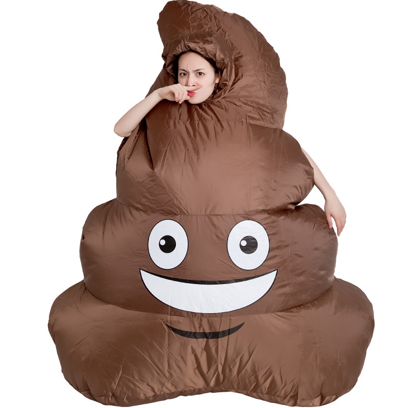 Adult Halloween Funny Performance Costume Spoof Stool Stool Baba ...