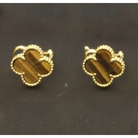 Van Cleef 18k Gold Plated Clover 15mm vintage Alhambra Earrings VCA Shopee Philippines