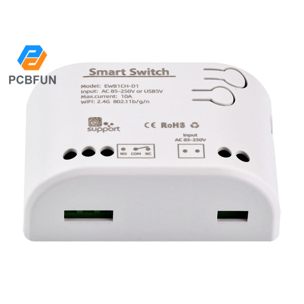 Pcbfun WIFI Relay Timer Smart WiFi Wireless Light Switch Module Voice App Control Timer Switch