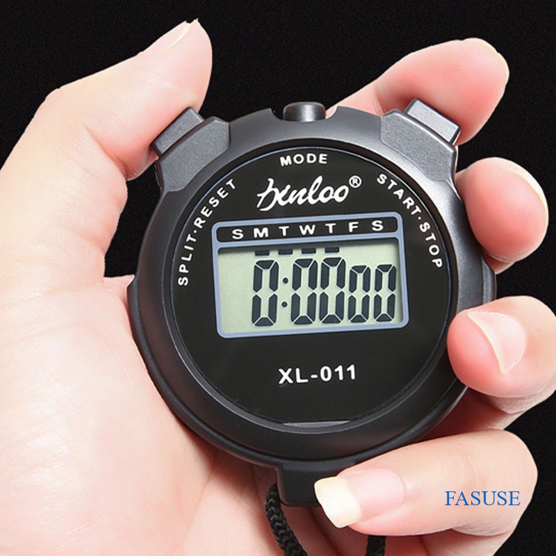 FASUSE Professional Digital LCD Chronograph Sports Stopwatch Timer Counter Waterproof Shockproof
