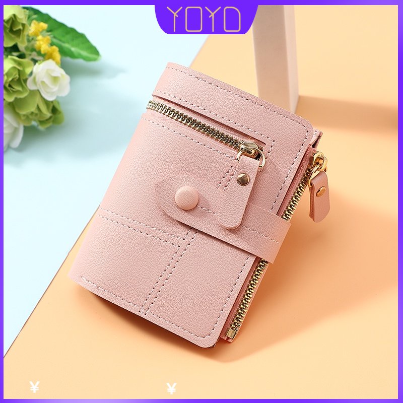YoYo 6099 Fashion Hasp Wallet Short Matte Women Wallet Small Female