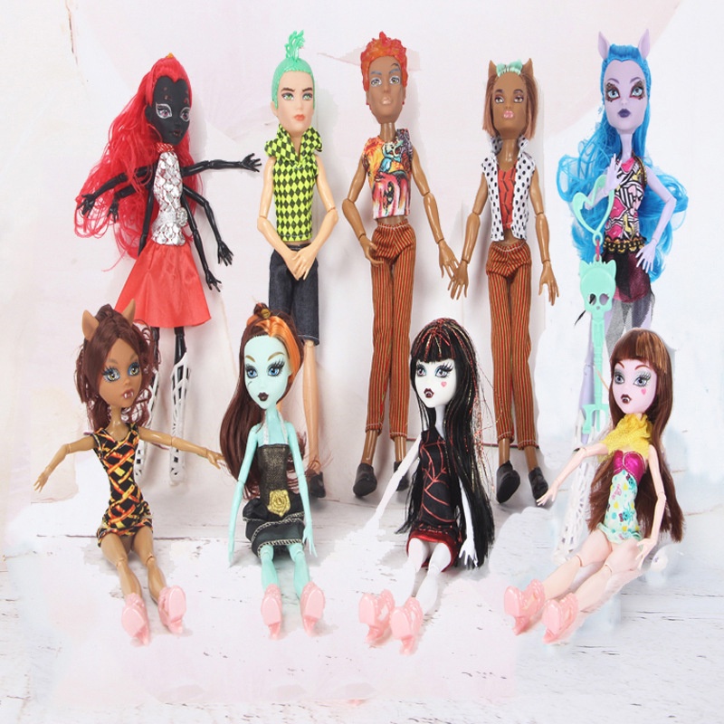 27cm Monster College Doll/Monster High School Set/opp Bag | Shopee ...