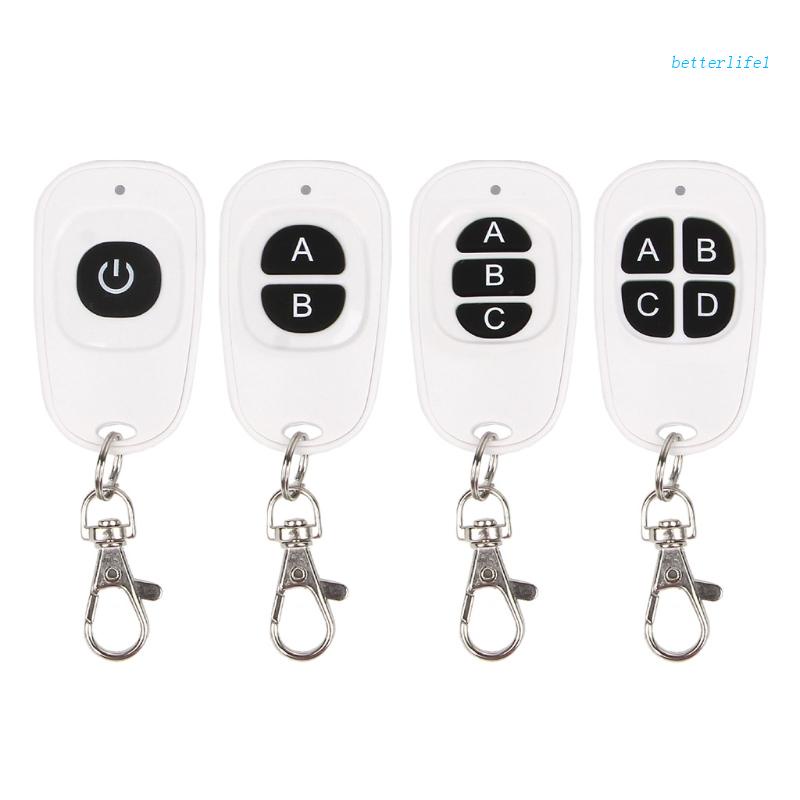 BTM Transmitter 1-4 Buttons Wireless RF Remote Control with EV1527 Code ...
