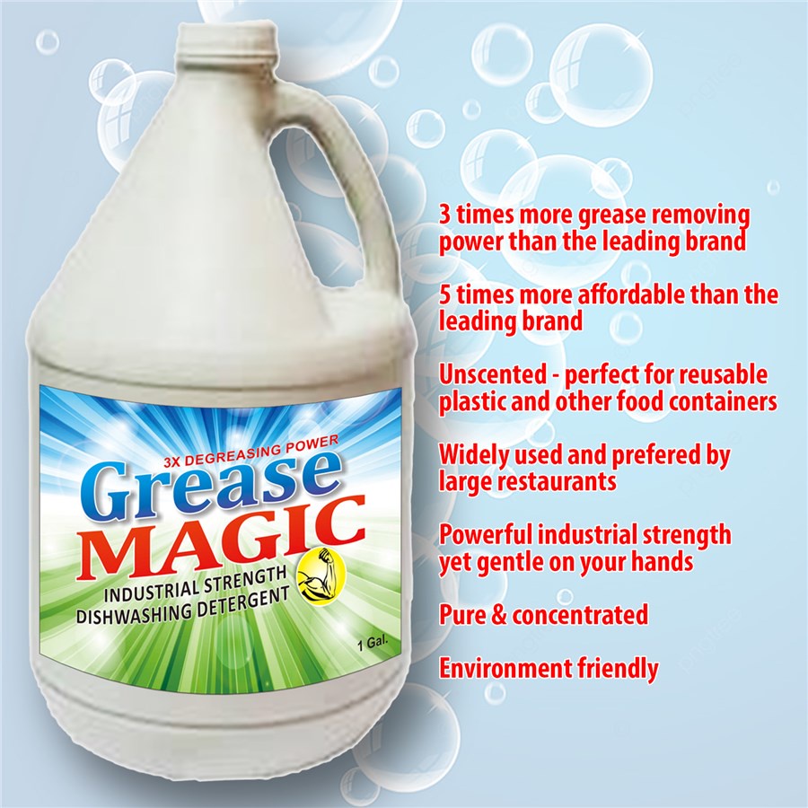 Grease Magic Industrial Strength Dishwashing Liquid Dishwashing Soap Dishwashing Detergent 1
