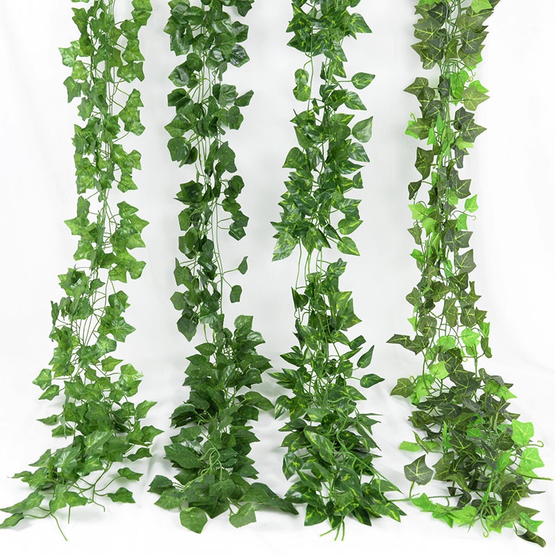 230cm Artificial Plant Rattan Fake Green Leaves Ivy Vine for Party