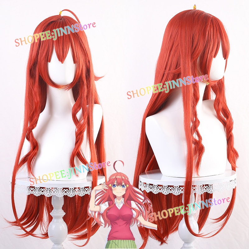 Jn The Quintessential Quintupletscosplay Wig Anime Nakano Itsuki Red Long Cosplay Wig 6034