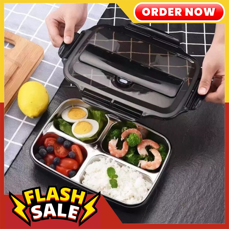 Portable 304 Stainless Steel Bento Box Lunch Box Leakproof Bento Lunch